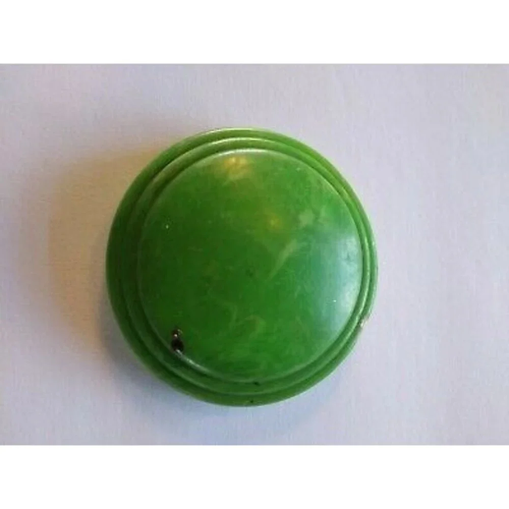 Pinball Machine Game Bumper Cap Vintage Original 1950s Green Marble Deco Old #3